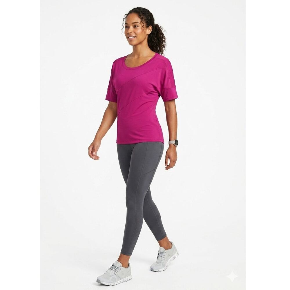 Champion Magenta Crewneck Short Sleeve Top